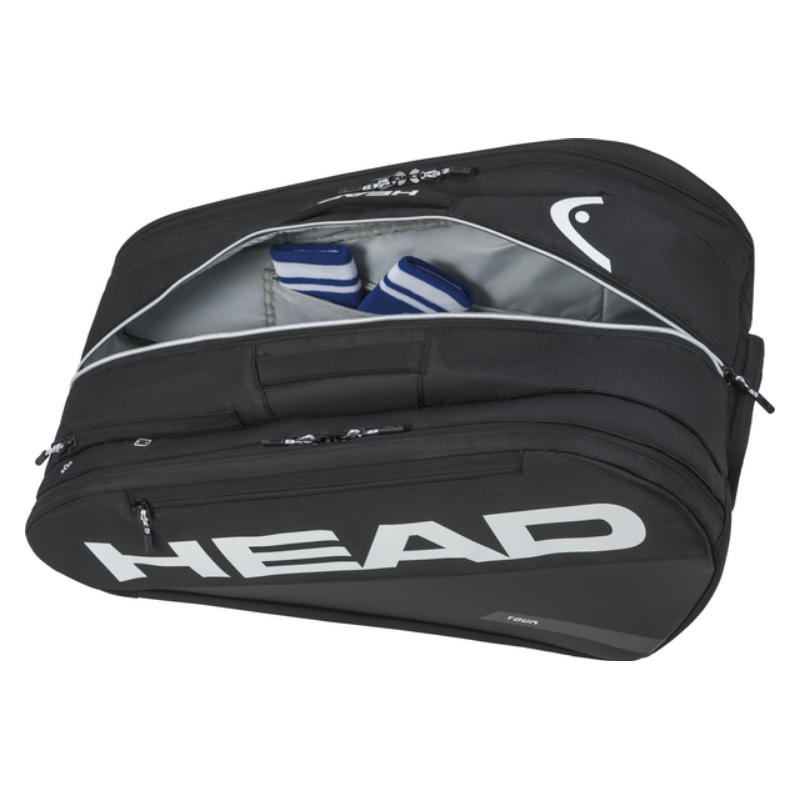 HEAD Tour L Padel Racketbag zwart