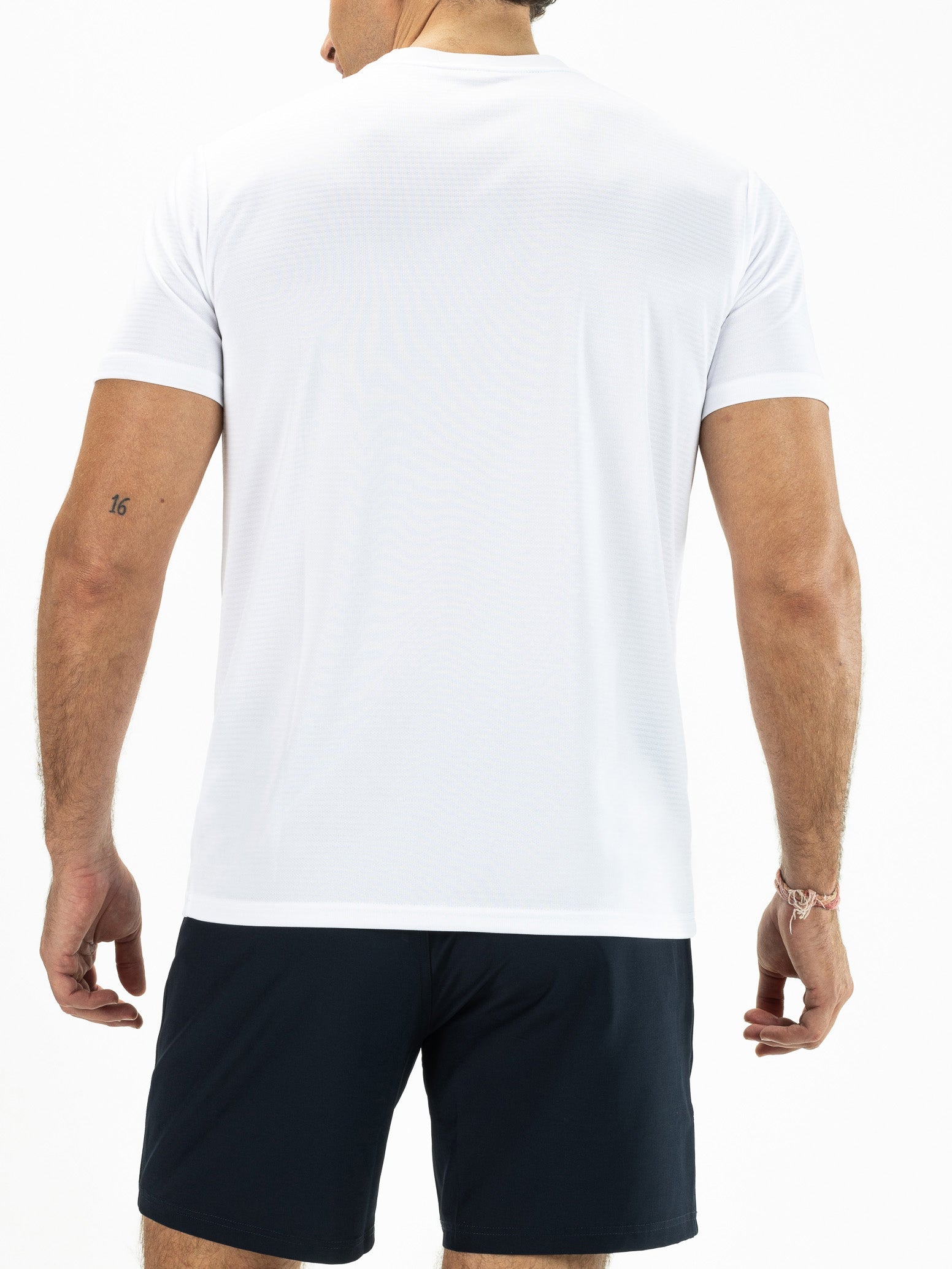 Tennisshirt Heren Tex Real White