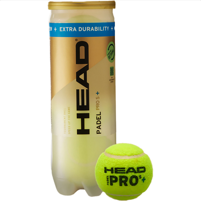HEAD Padel Pro S+ Padelballen 3st