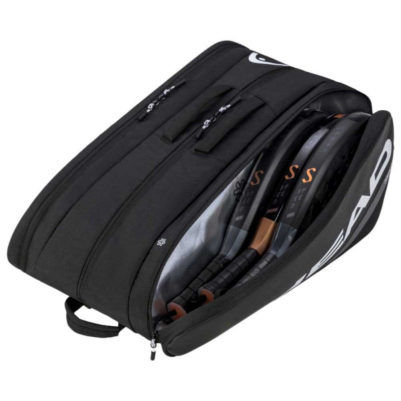 HEAD Tour L Padel Racketbag 2025 zwart
