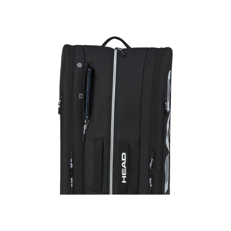 HEAD Tour L Padel Racketbag zwart